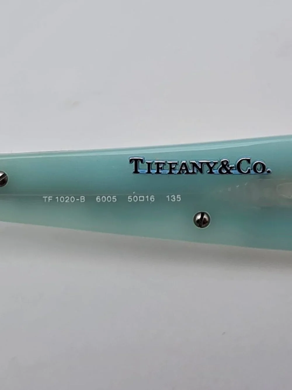 Tiffany & Co TF1020-B 6005 Silver Rhinestone Eyeglasses Frame w/ Case Italy 50mm